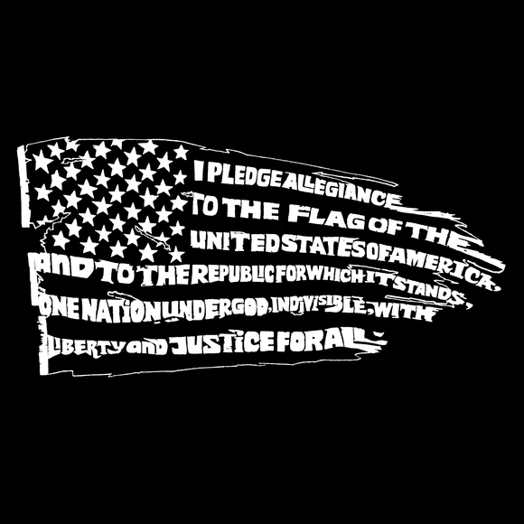 Boy's Word Art Long Sleeve - Pledge of Allegiance Flag - Picture 2 of 2